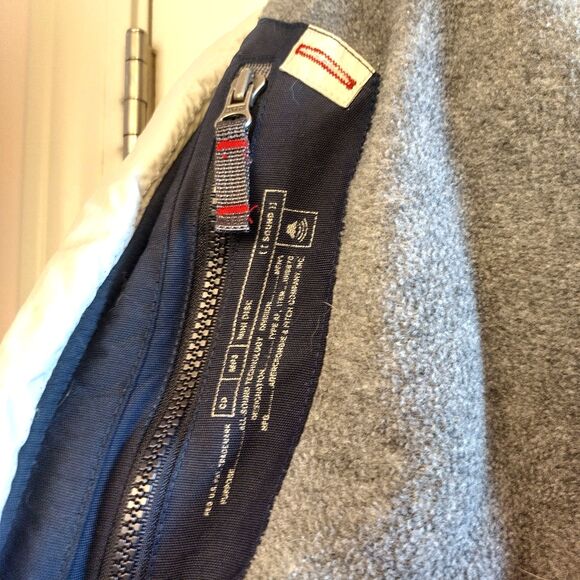 Vintage Y2K Abercrombie Fitch A92 Fleece Lined Coat Stripes Tech Pockets L 90s - Picture 9 of 11